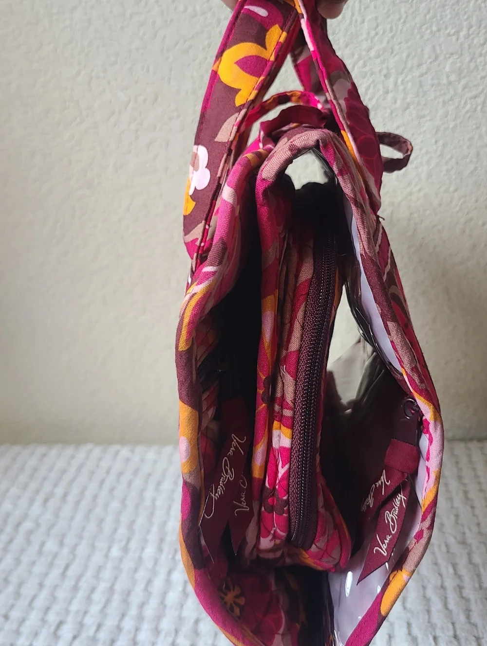 Vera Bradley Quilted Floral Weekender Bag Travel Bag - Picture 3 of 11